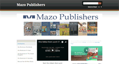 Desktop Screenshot of mazopublishers.com