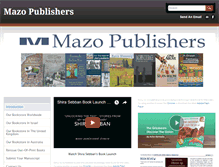 Tablet Screenshot of mazopublishers.com